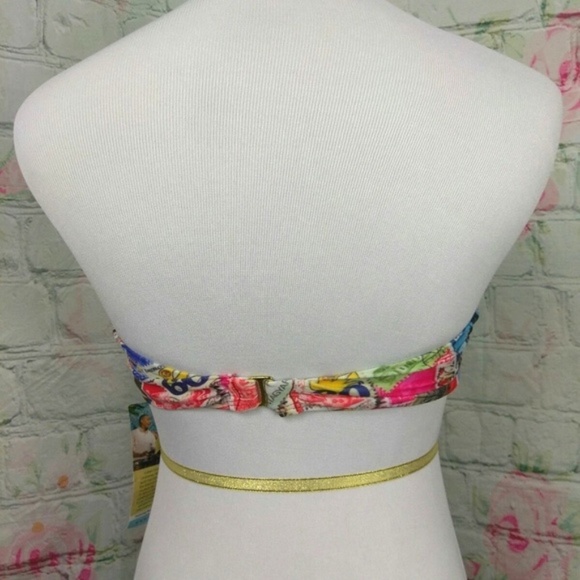 Nicolita Cuban Stamp Strapless Swimsuit Top - Picture 3 of 4